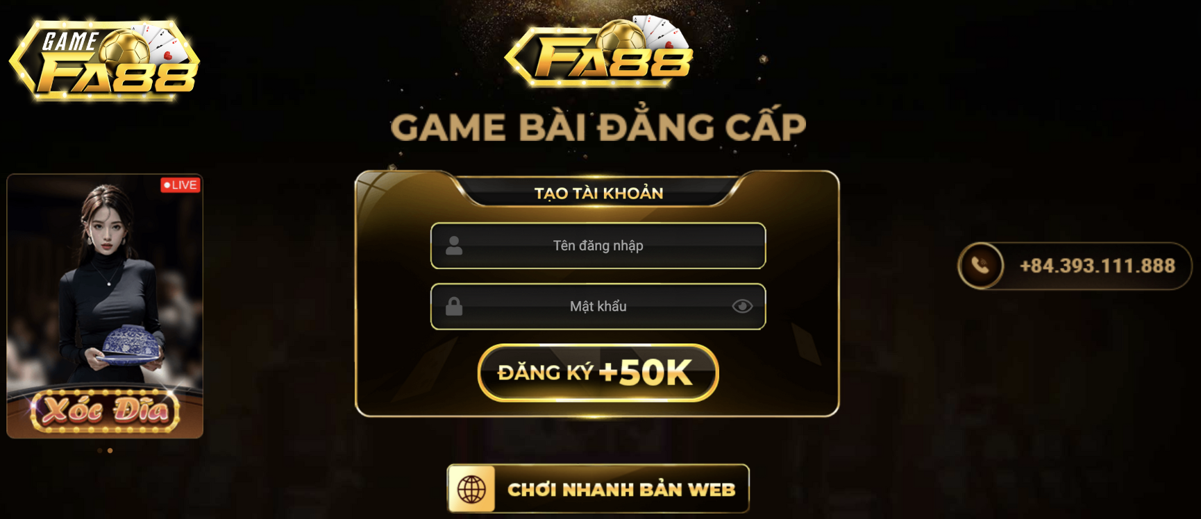 Đăng Ký FA88 - Thao Tác Nhanh Chóng Chỉ Trong Vài Phút