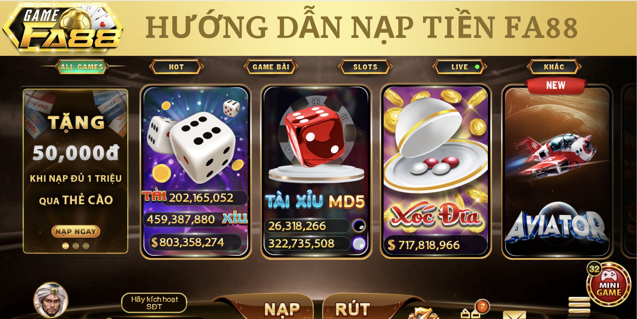 Nạp Tiền FA88 - Hướng Dẫn Chi Tiết Qua 5 Phương Thức Phổ Biến Nhất