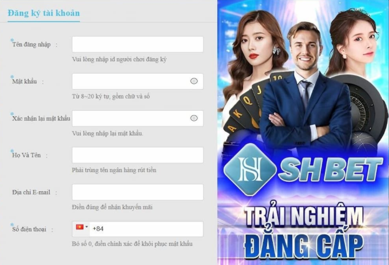 Cách đăng ký tài khoản tại SHbet nhanh gọn dành cho tân binh - rafedu.bet