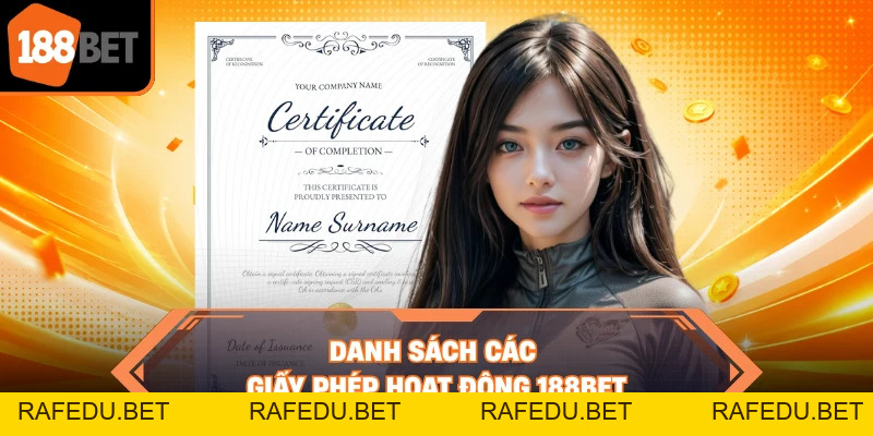 Giấy Phép Hoạt Động 188BET - Minh Chứng Uy Tín & Minh Bạch